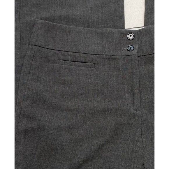Ann Taylor LOFT Charcoal Gray Kate Curvy Fit Straight Leg Sz 6 - Picture 2 of 9